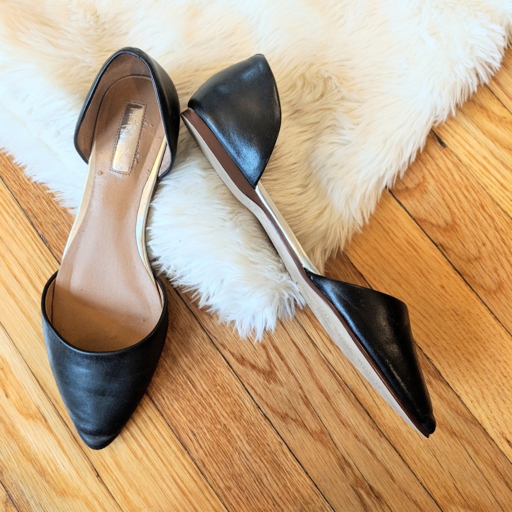 Halogen Hakayla Lea D'Orsay Pointed Toe Flats Sz 8